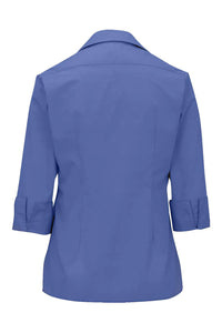 Edwards Ladies' 3/4 Sleeve Poplin - French Blue