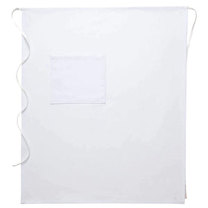 White Bistro Apron (One Pocket with Pencil Divide)