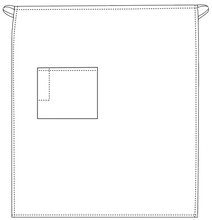 Load image into Gallery viewer, White Bistro Apron (One Pocket with Pencil Divide)