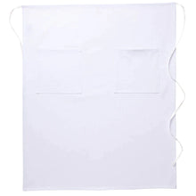 Load image into Gallery viewer, White Bistro Apron (2 Pockets)