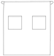 Load image into Gallery viewer, White Bistro Apron (2 Pockets)