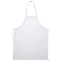 Load image into Gallery viewer, White Bib Apron (No Pockets)