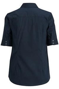 Edwards Ladies' Comfort Stretch Poplin - Navy