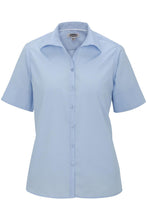 Load image into Gallery viewer, Edwards XXS Ladies&#39; Short Sleeve Poplin - Light Blue