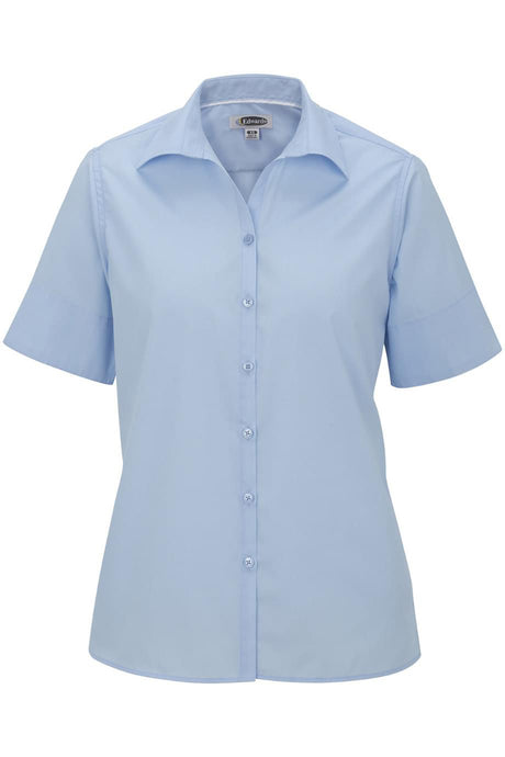 Edwards XXS Ladies' Short Sleeve Poplin - Light Blue