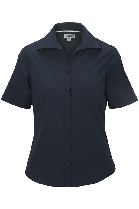 Edwards XXS Ladies' Short Sleeve Poplin - Navy