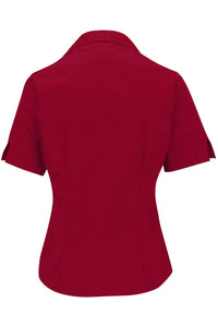 Edwards Ladies' Short Sleeve Poplin - Red
