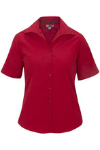 Load image into Gallery viewer, Edwards XXS Ladies&#39; Short Sleeve Poplin - Red
