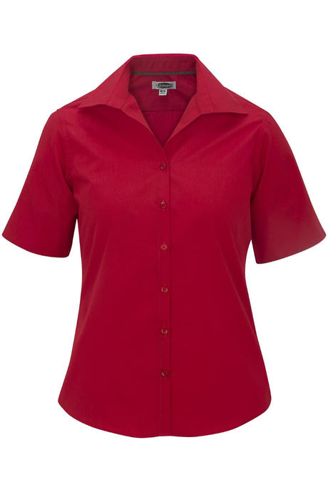 Edwards XXS Ladies' Short Sleeve Poplin - Red