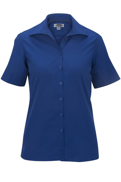 Edwards XXS Ladies' Short Sleeve Poplin - Royal Blue