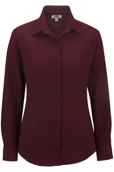 Edwards XXS Ladies' Burgundy Café Batiste Blouse