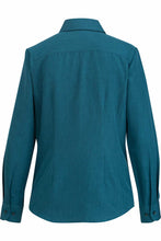 Load image into Gallery viewer, Edwards Ladies&#39; Caribbean Blue Café Batiste Blouse