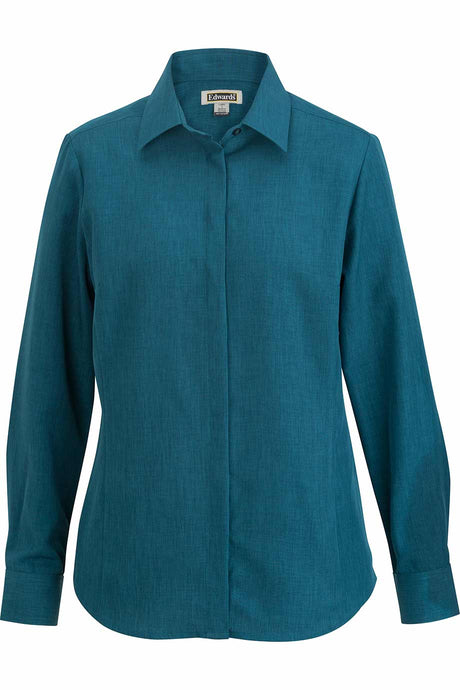 Edwards XXS Ladies' Caribbean Blue Café Batiste Blouse