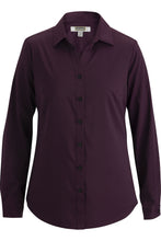 Load image into Gallery viewer, Edwards XXS Ladies&#39; Eggplant Sustainable Blouse