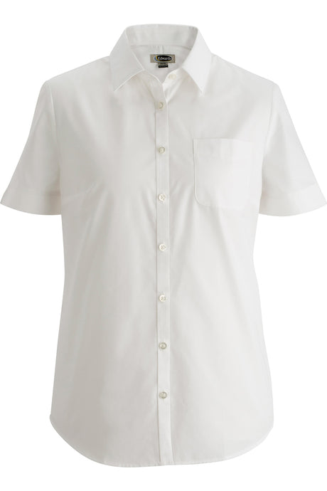 Edwards S Ladies' Essential Broadcloth Shirt - White