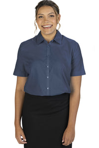 Ladies' Essential Broadcloth Shirt - Navy