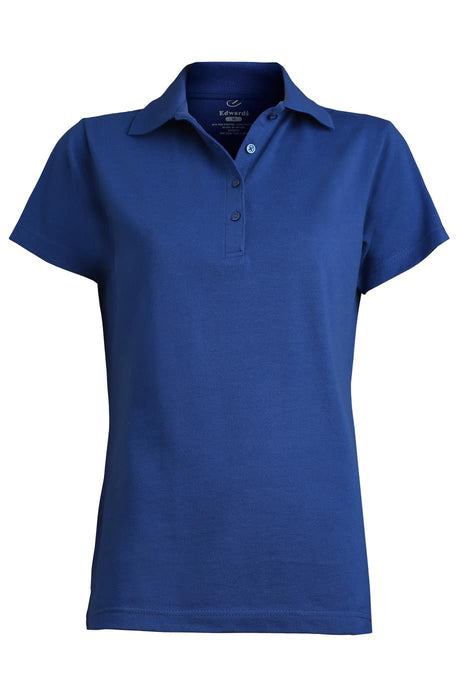 Edwards Ladies' Pique Polo - Royal Blue