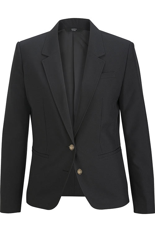 Edwards 0 / Regular Ladies' Essential Hopsack Blazer - Black