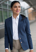 Load image into Gallery viewer, Edwards Ladies&#39; Essential Hopsack Blazer - Navy