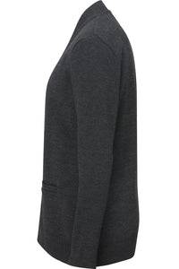 Charcoal Jersey Knit Acrylic Cardigan