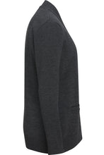 Load image into Gallery viewer, Charcoal Jersey Knit Acrylic Cardigan
