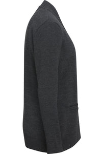 Charcoal Jersey Knit Acrylic Cardigan