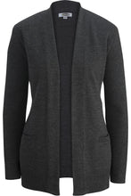 Load image into Gallery viewer, Charcoal Jersey Knit Acrylic Cardigan