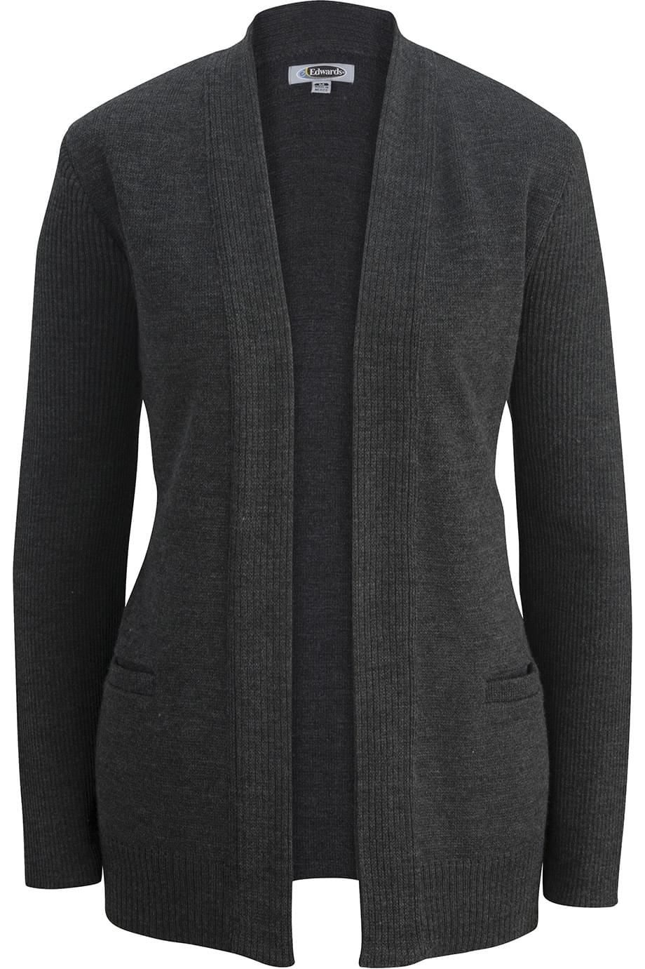 Charcoal Jersey Knit Acrylic Cardigan