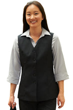 Load image into Gallery viewer, Edwards Ladies&#39; Black Essential Polyester Vest (6 Buttons)