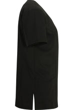 Load image into Gallery viewer, Edwards Ladies&#39; Black Power Stretch Mock Wrap Tunic