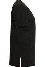 Load image into Gallery viewer, Edwards Ladies&#39; Black Power Stretch Mock Wrap Tunic