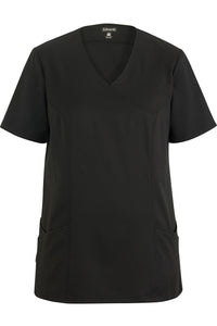 Edwards XXS Ladies' Black Power Stretch Mock Wrap Tunic