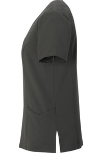 Edwards Ladies' Steel Grey Power Stretch Mock Wrap Tunic