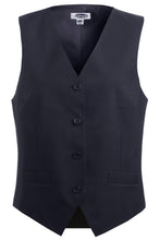Load image into Gallery viewer, Edwards XS Ladies&#39; Dark Navy Essential Polyester Vest (4 Buttons)