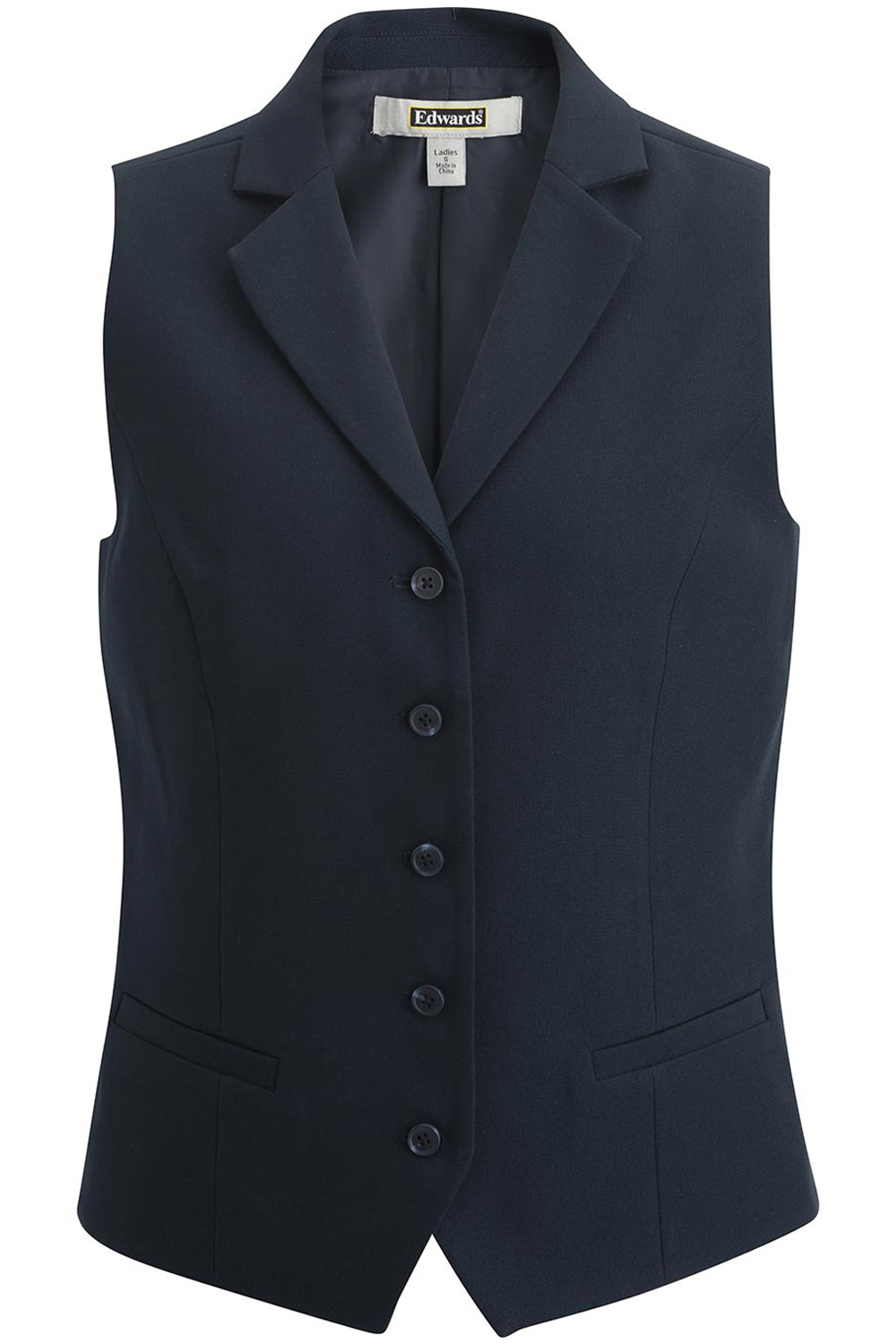 Edwards XS Ladies' Dress Lapel Vest - Dark Navy