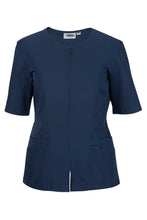 Load image into Gallery viewer, Edwards XXS Navy Housekeeping Zip Tunic