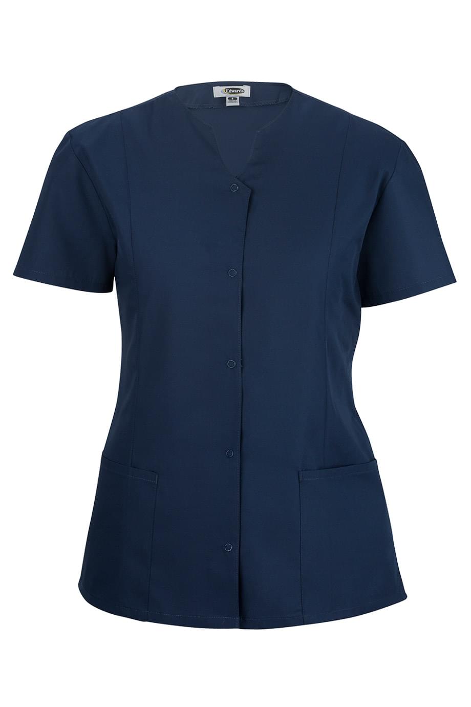 KNIT TUNIC APRON simply ネイビー ニットエプロン 新品 胸当てエプロン｜お洒落なネイビー・丈夫で長持ち｜Chef Works® — Chef
