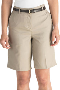 Edwards Ladies' Microfiber Flat Front Short - Black