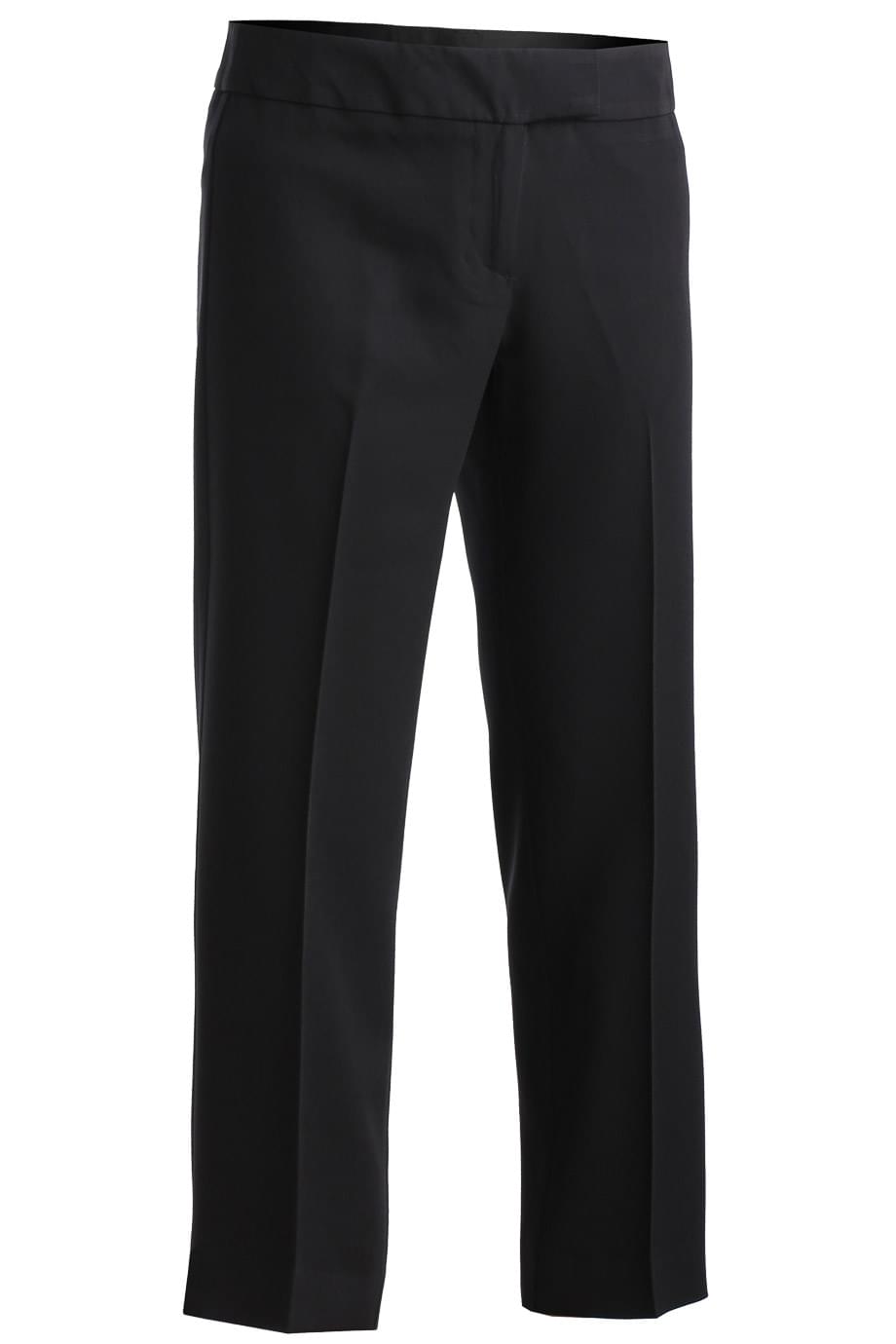 Edwards 0 Ladies' Black Hospitality Flat Front Pant