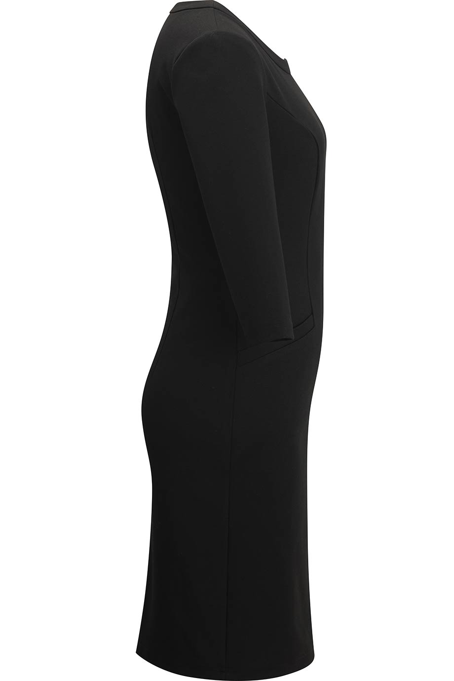 Edwards 9935 Ladies Ponte Sheath Dress - Black