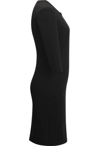 Redwood & Ross Collection Ladies' Ponte Sheath Dress - Black