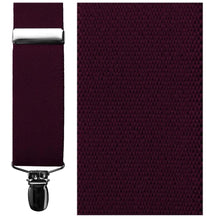 Load image into Gallery viewer, Cardi Burgundy &quot;Catania&quot; Suspenders