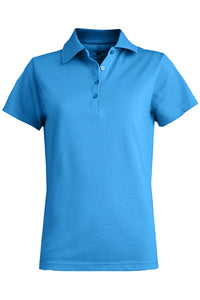 Edwards Ladies' Pique Polo - Marina Blue