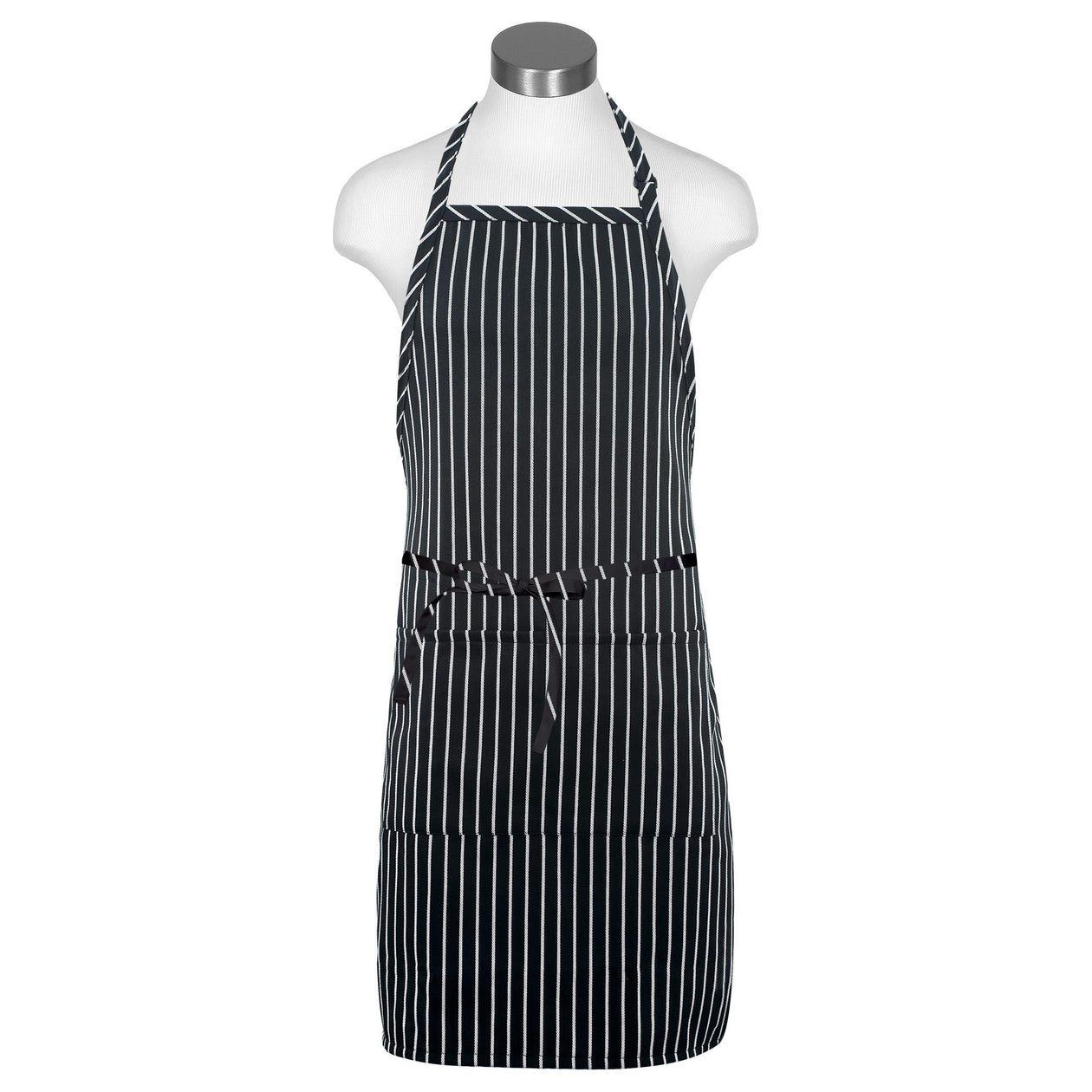 Whites Childrens Bib Apron Black/White Check - Catering Products, Equipment & PPE Supplies