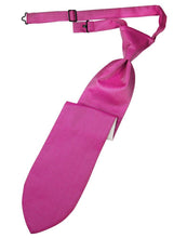 Load image into Gallery viewer, Cardi Pre-Tied Fuchsia Herringbone Necktie