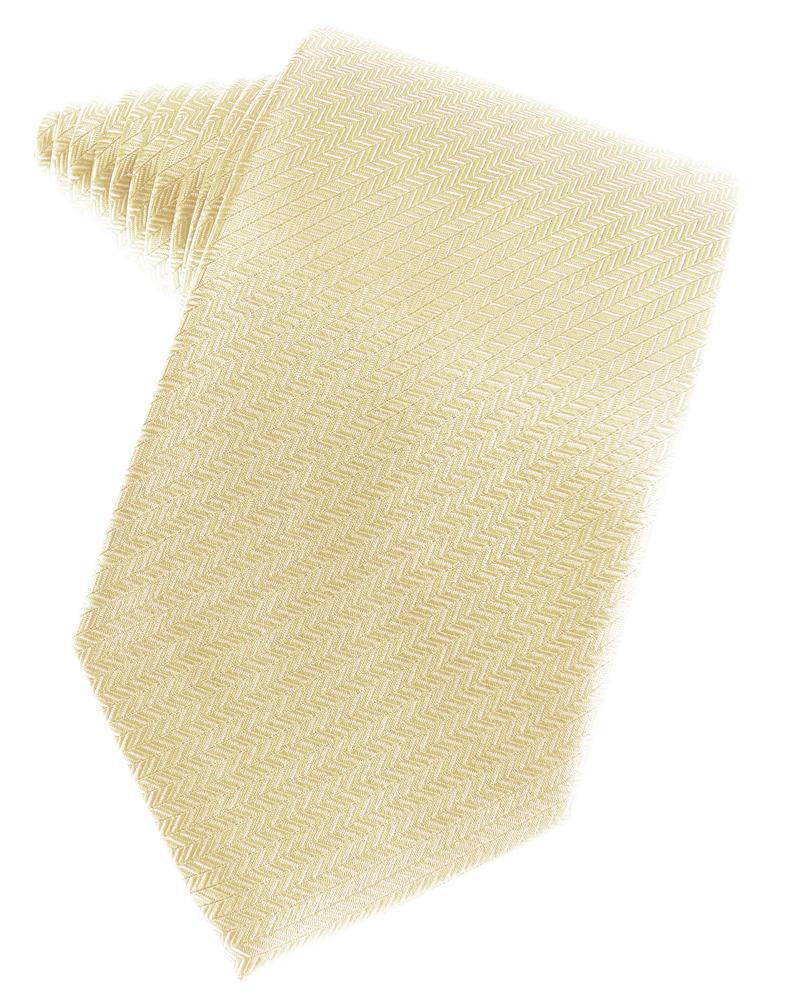 Cardi Self Tie Sand Herringbone Necktie