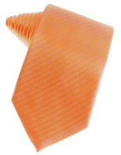 Load image into Gallery viewer, Cardi Self Tie Tangerine Herringbone Necktie