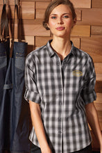 Load image into Gallery viewer, Artisan Collection by Reprime Women&#39;s Mulligan Check Long Sleeve Cotton Shirt