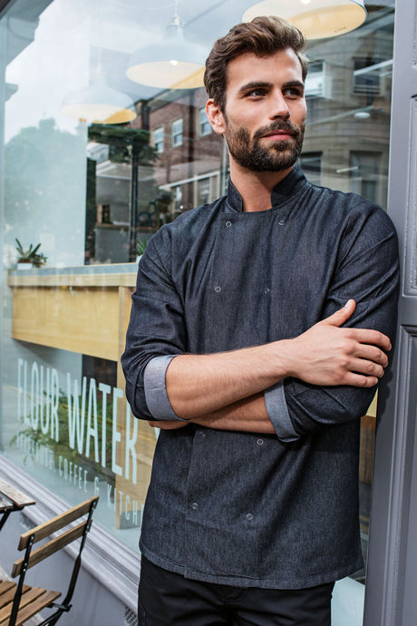 Artisan Collection by Reprime Chef's Denim Long Sleeve Coat
