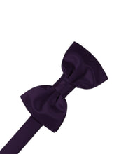 Load image into Gallery viewer, Cardi Pre-Tied Amethyst Luxury Satin Bow Tie